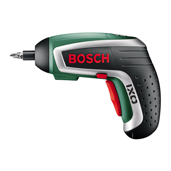 Bosch IXO Original Instructions Manual