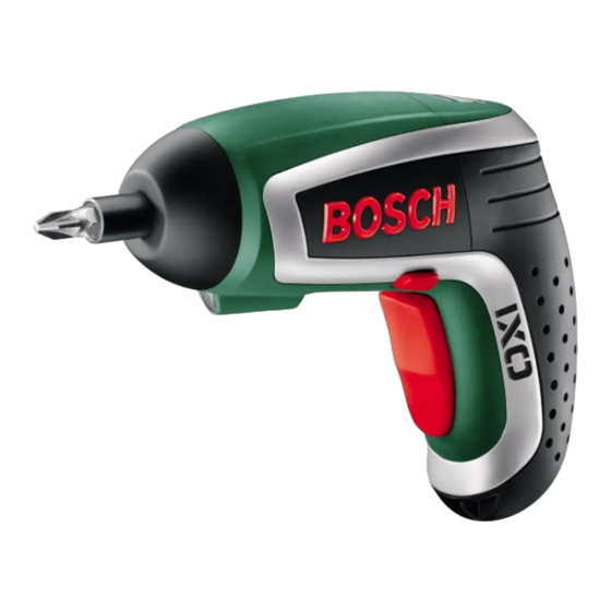 Bosch IXO Original Instructions Manual