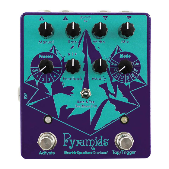 EarthQuaker Devices Pyramids Manuals