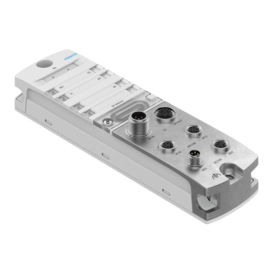 Festo CPX-AP-I-PB-M12 Instructions & Operating