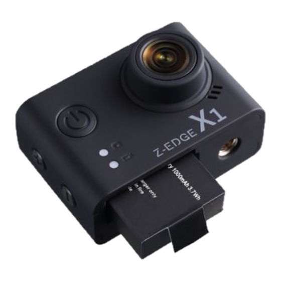 User Manuals: Z-EDGE X1 Action Camera