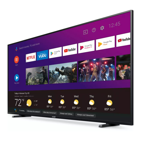 Philips 5504 Series Android Smart TV Manuals