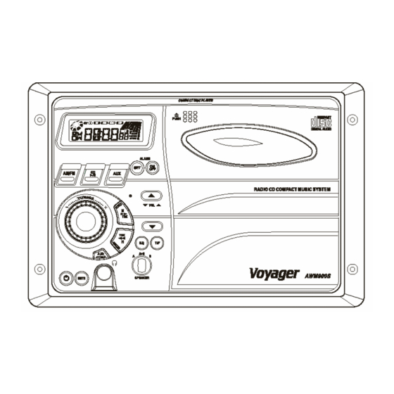 Voyager AWM900S Power AM/FM/CD Player Manuals