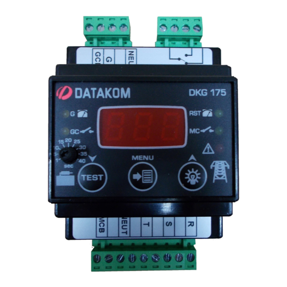 Datakom DKG-175 User Manual