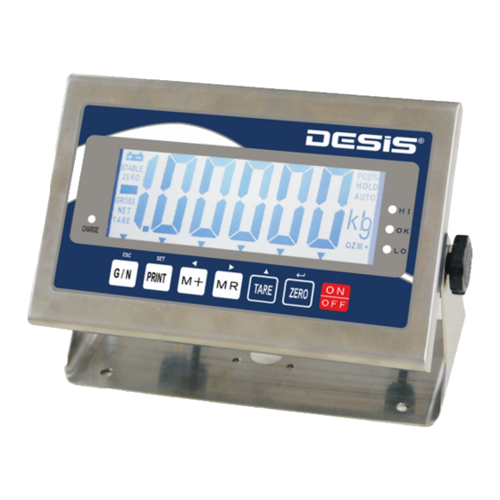 Desis CWS Series Operation Manual