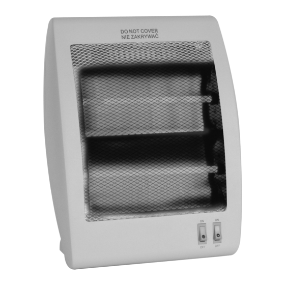 User Manuals: Perel EHR800 Radiant Quartz Heater