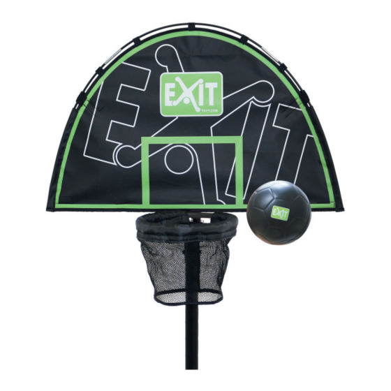 Exit Trampoline Basketball Hoop User Manual