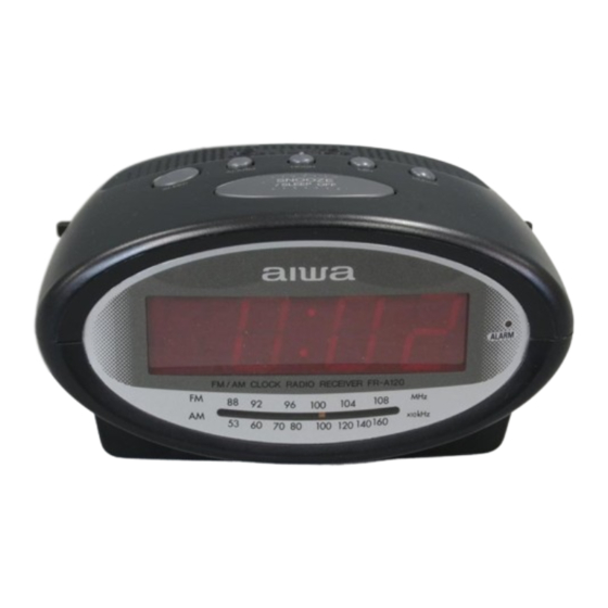 Aiwa FR-A120 Operating Instructions