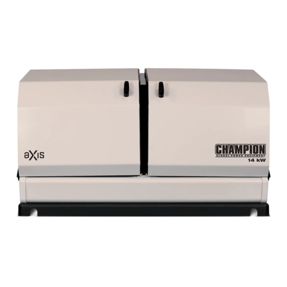 Champion aXis CONTROLLER Installation Manual