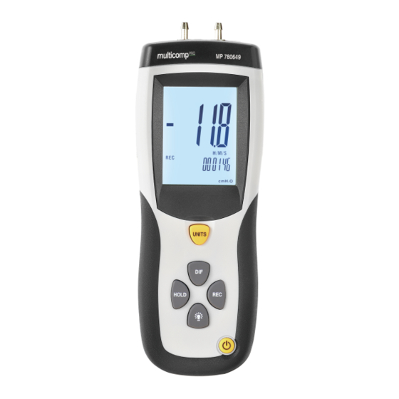 multicomp pro MP780649 Quick Start Manual