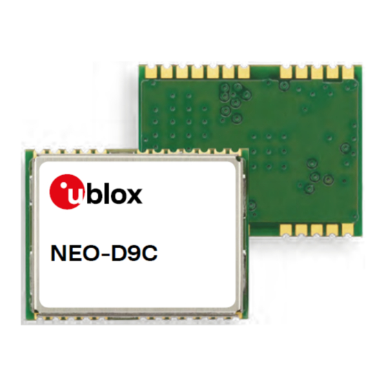 u-blox NEO-D9C Integration Manual