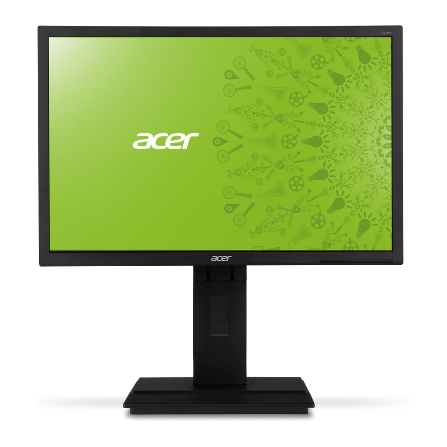 Acer B226WL Manuals