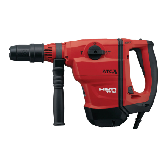 Hilti TE 60-ATC-AVR Operating Instructions Manual