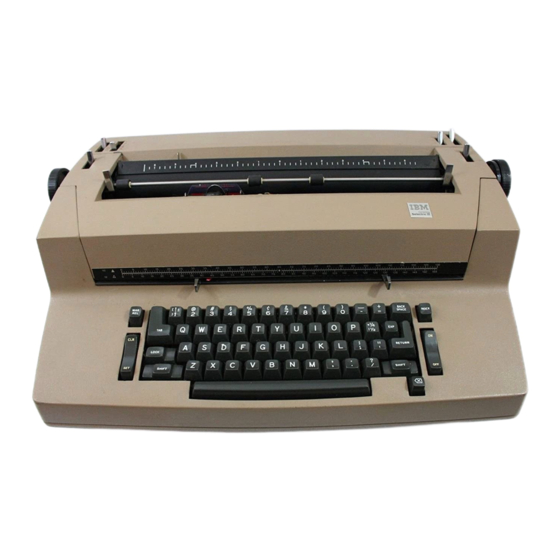 IBM Selectric Personal Typewriter Manuals