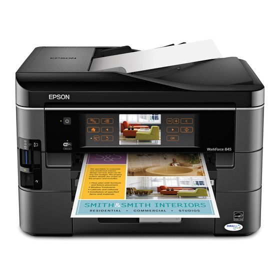 Epson WorkForce 845 Specifications